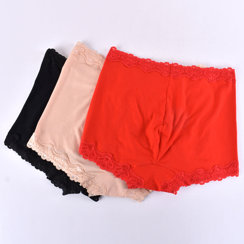 Seamless breathable lace and cotton lingerie briefs - image 2