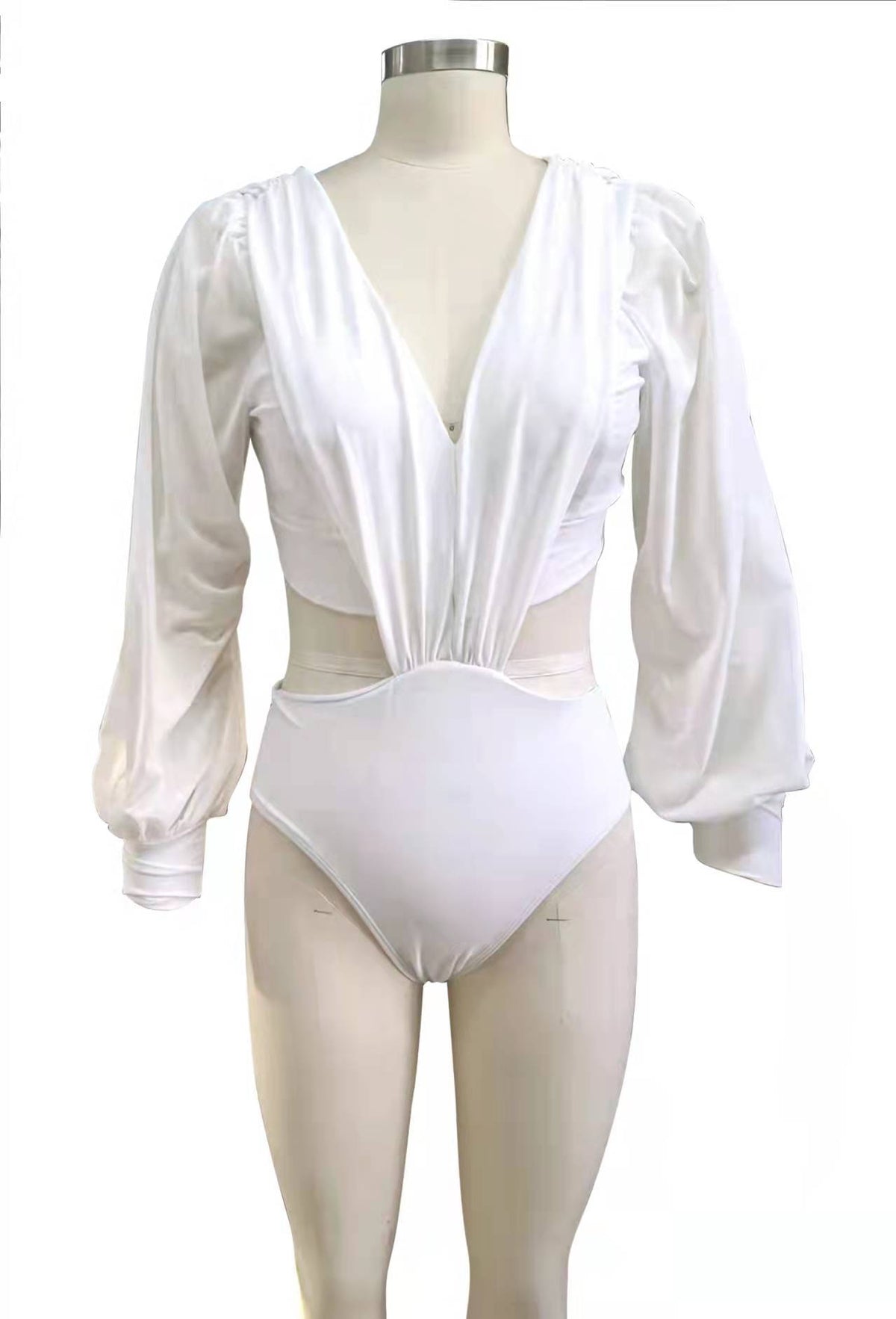 Elegant feminine polyester lingerie bodysuits