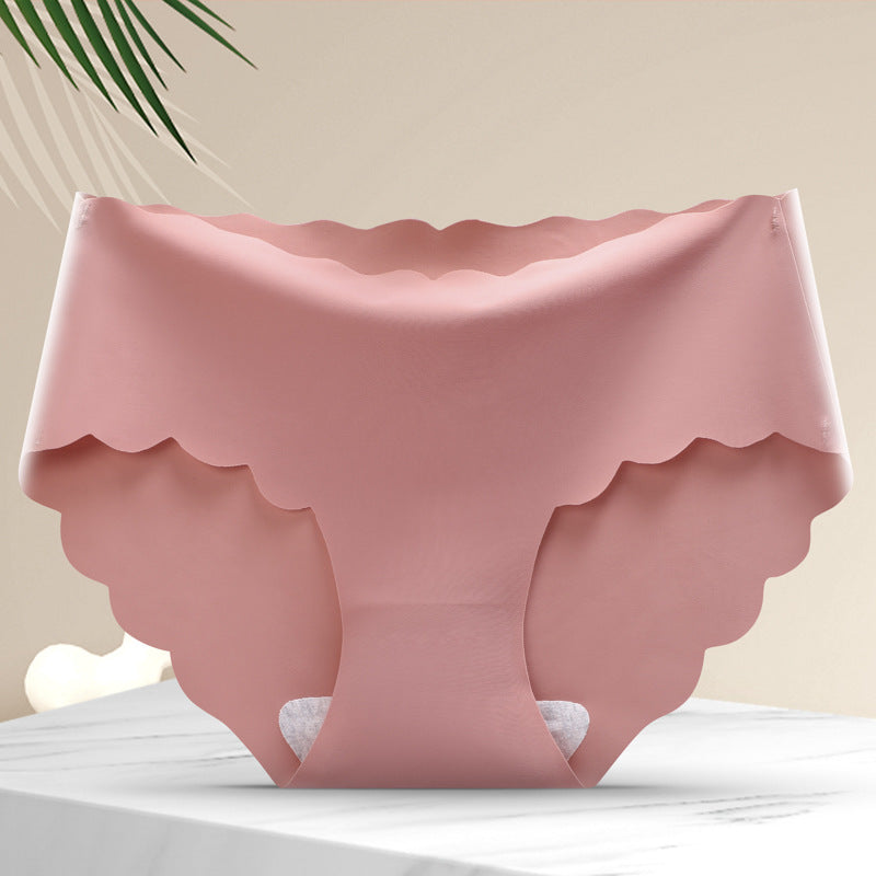 Seamless breathable cotton and nylon lingerie briefs - image 1