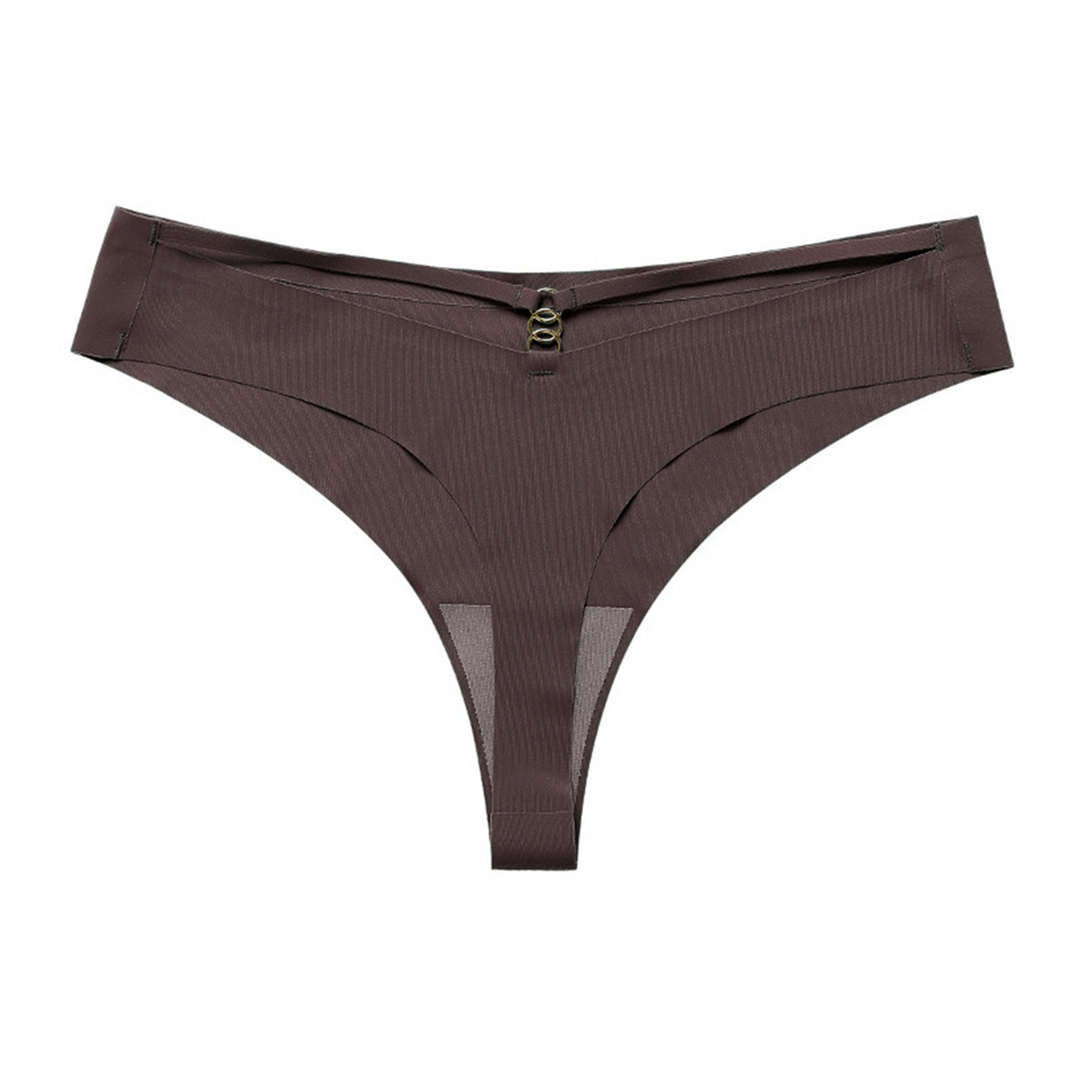 Low-waisted seamless breathable ice silk lingerie bodysuits