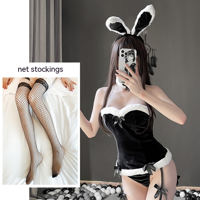 Uniform silk and polyester lingerie skirt sets
