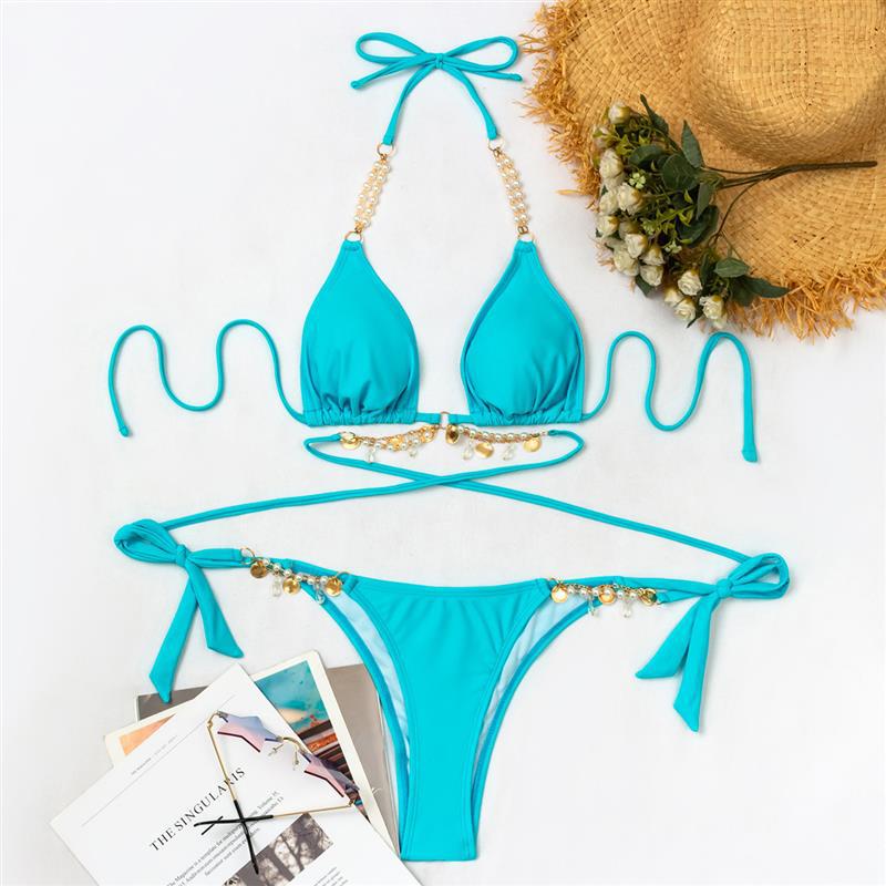 Underwire nylon lingerie bikini sets