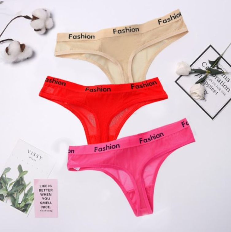 Low-waisted seamless sheer cotton lingerie briefs - image 2