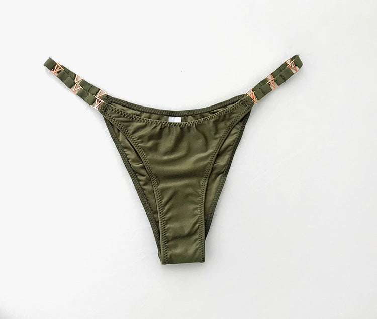Seamless leopard silk and nylon lingerie briefs - image 2