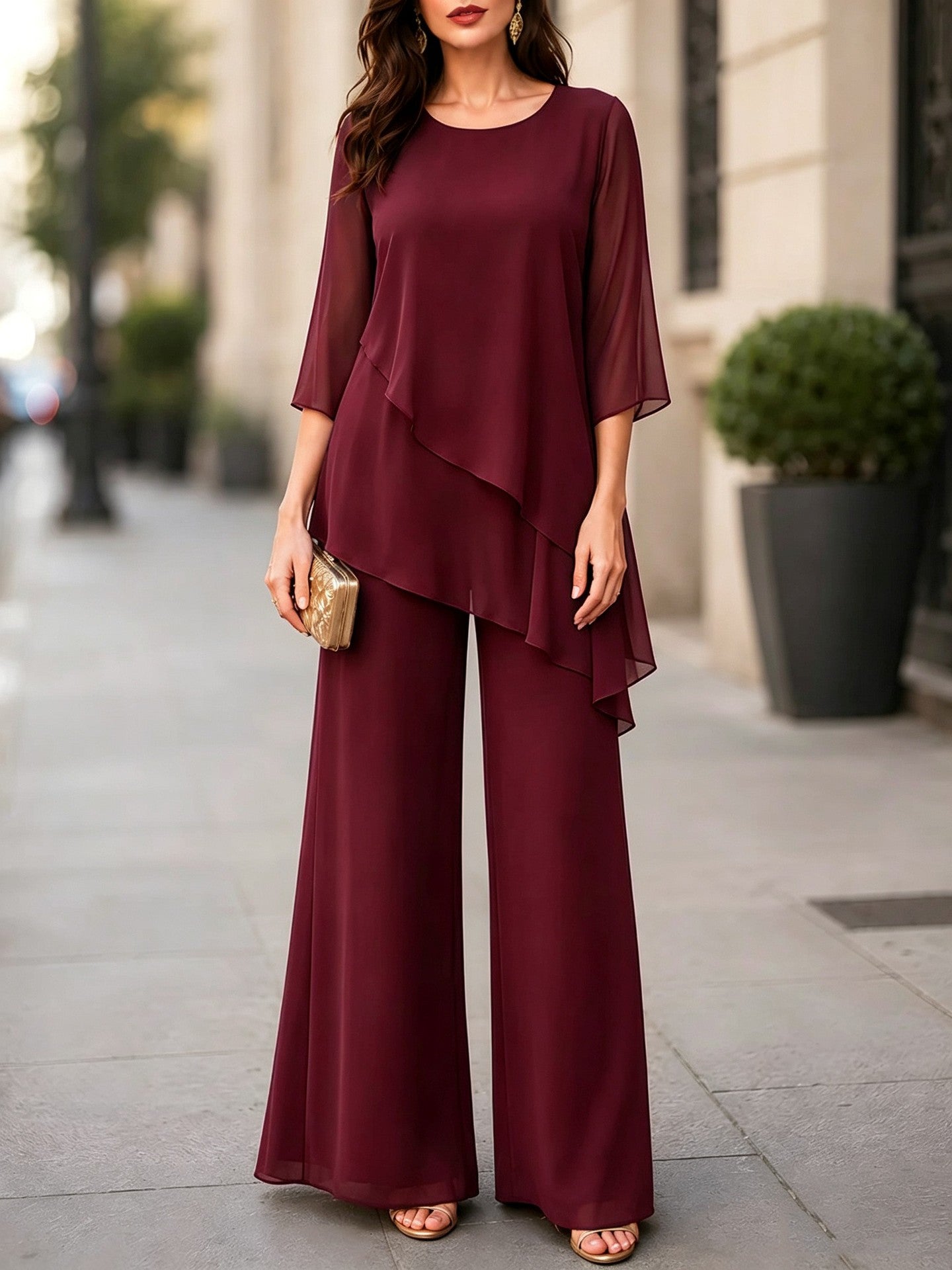 Elegant feminine chiffon lingerie sets - image 4