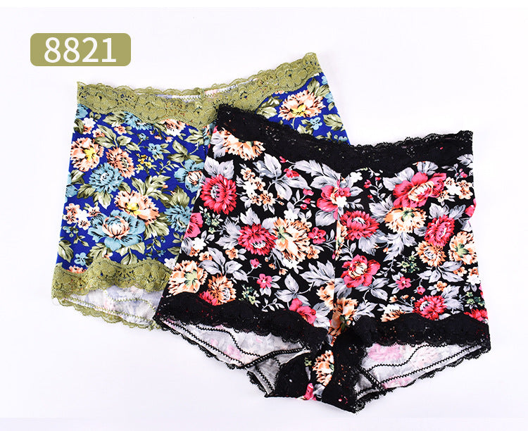 Seamless breathable lace and cotton lingerie briefs - image 1