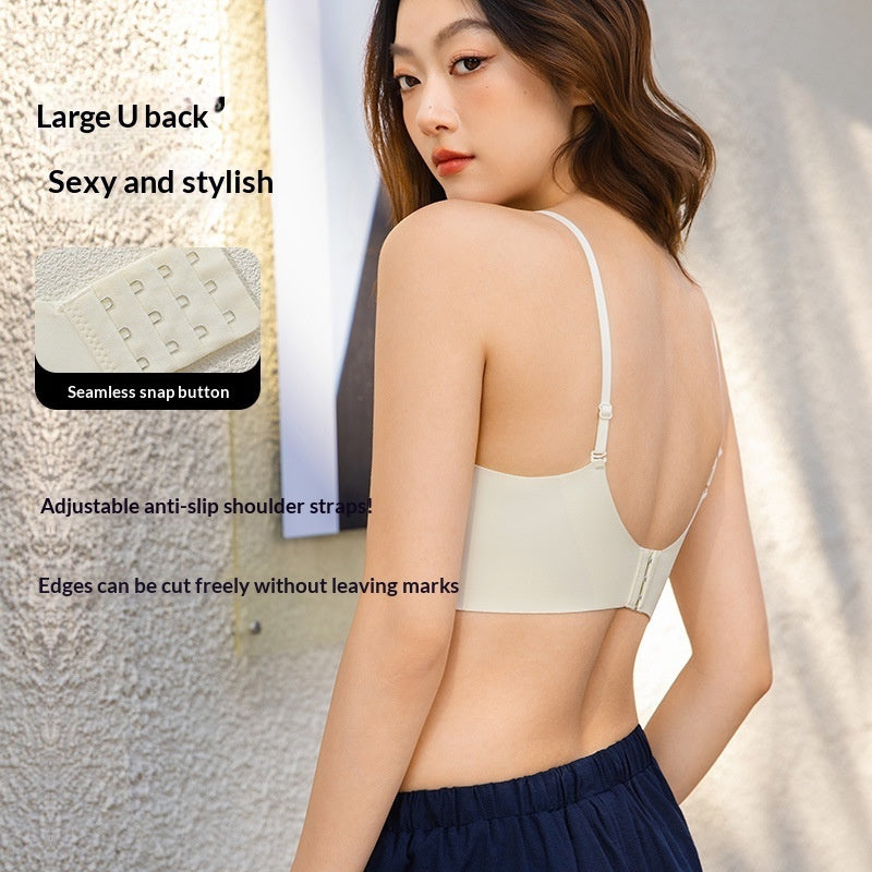 Push-Up Seamless Breathable Shaping Lace Bras - Black / M product image