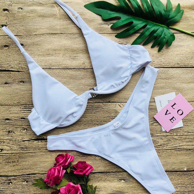 Stylish modern push-up bikini sets