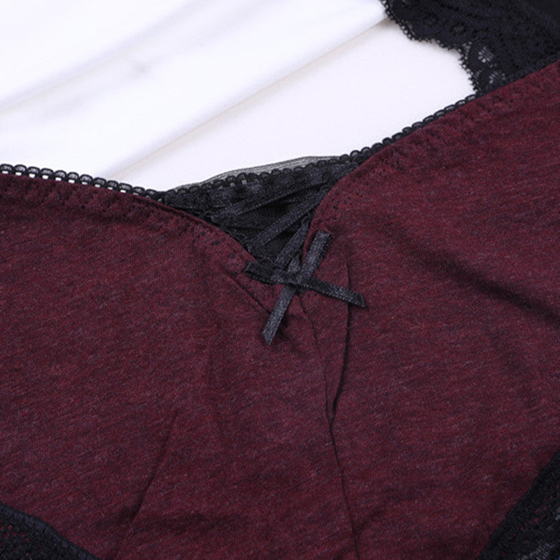 Elegant feminine cotton lingerie briefs - image 1