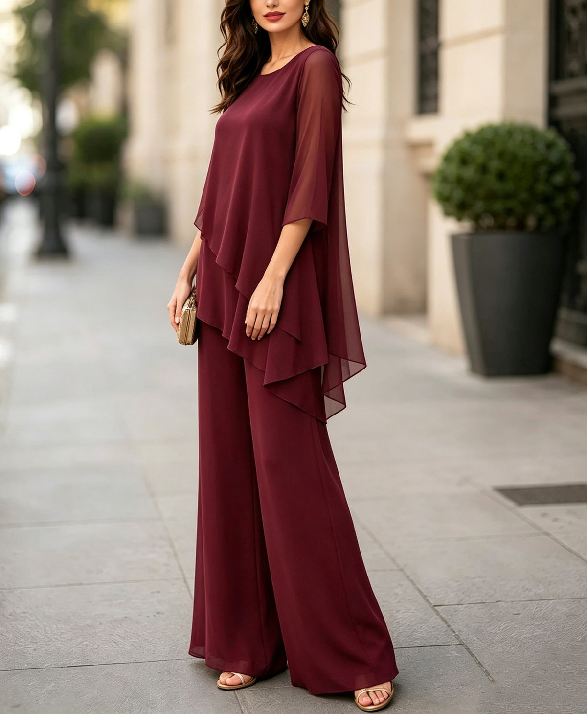 Elegant feminine chiffon lingerie sets - image 3