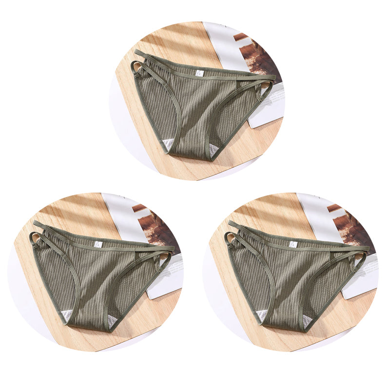 Seamless breathable cotton lingerie briefs