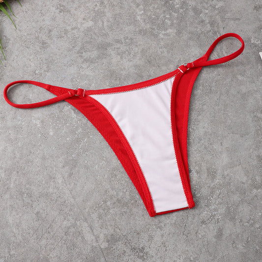 Black polyester lingerie bikini set - product image 2