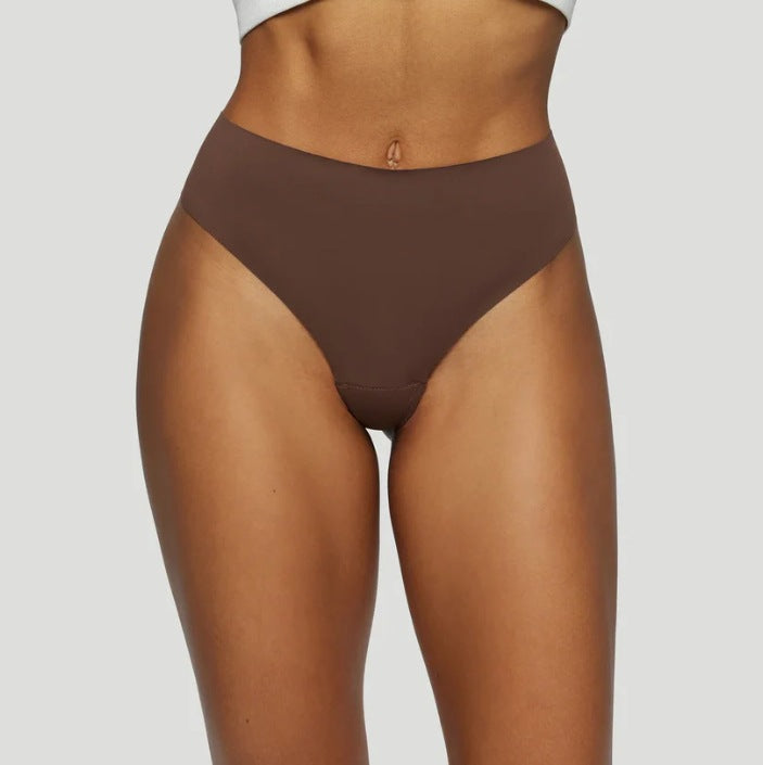 Low-waisted seamless breathable cotton lingerie briefs