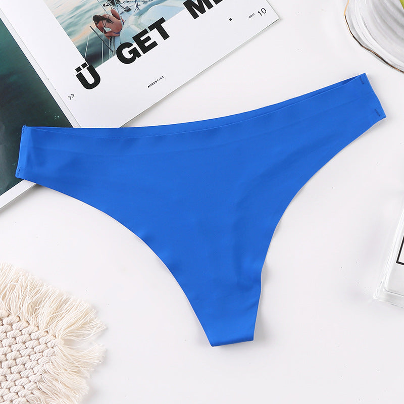 Seamless silk and cotton lingerie briefs