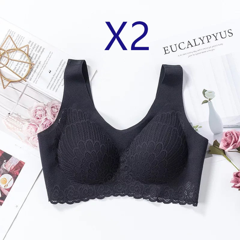 Lace and nylon bras