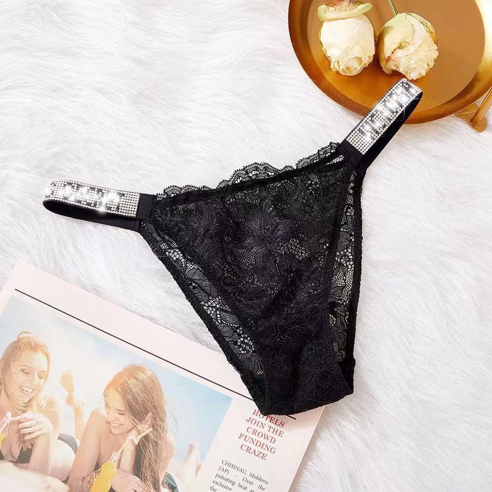 Low-waisted seamless lace lingerie briefs - image 2