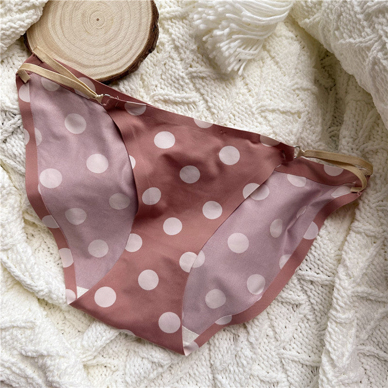 Low-waisted seamless silk lingerie briefs - image 1