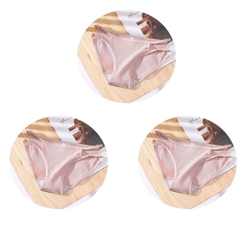 Seamless breathable cotton lingerie briefs