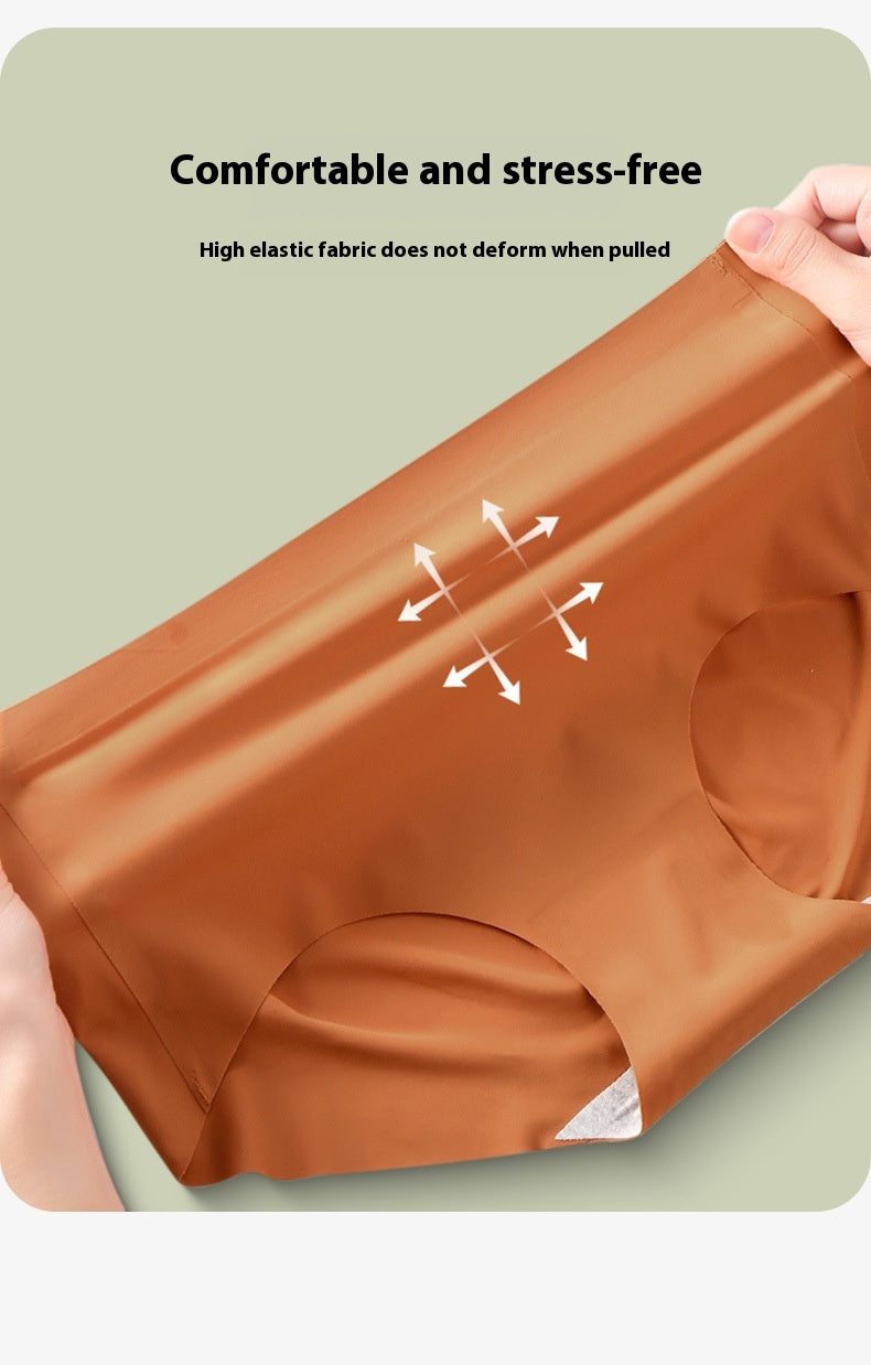 Seamless breathable silk and nylon lingerie briefs - image 2