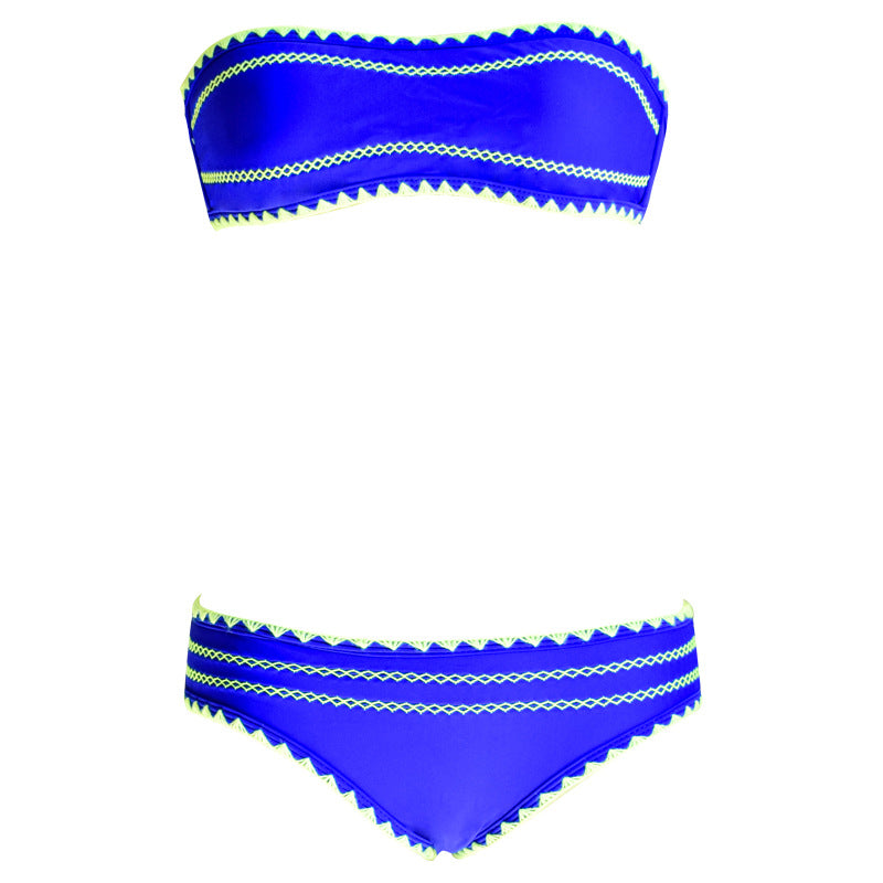 Black nylon lingerie bikini set - product image 2