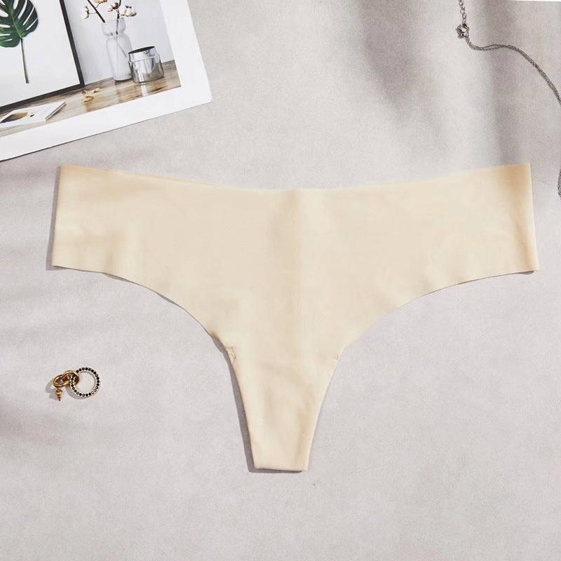 Low-waisted seamless cotton lingerie briefs - image 1