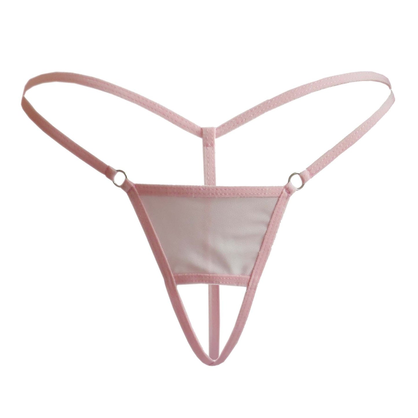 Elegant crotchless spandex lingerie briefs