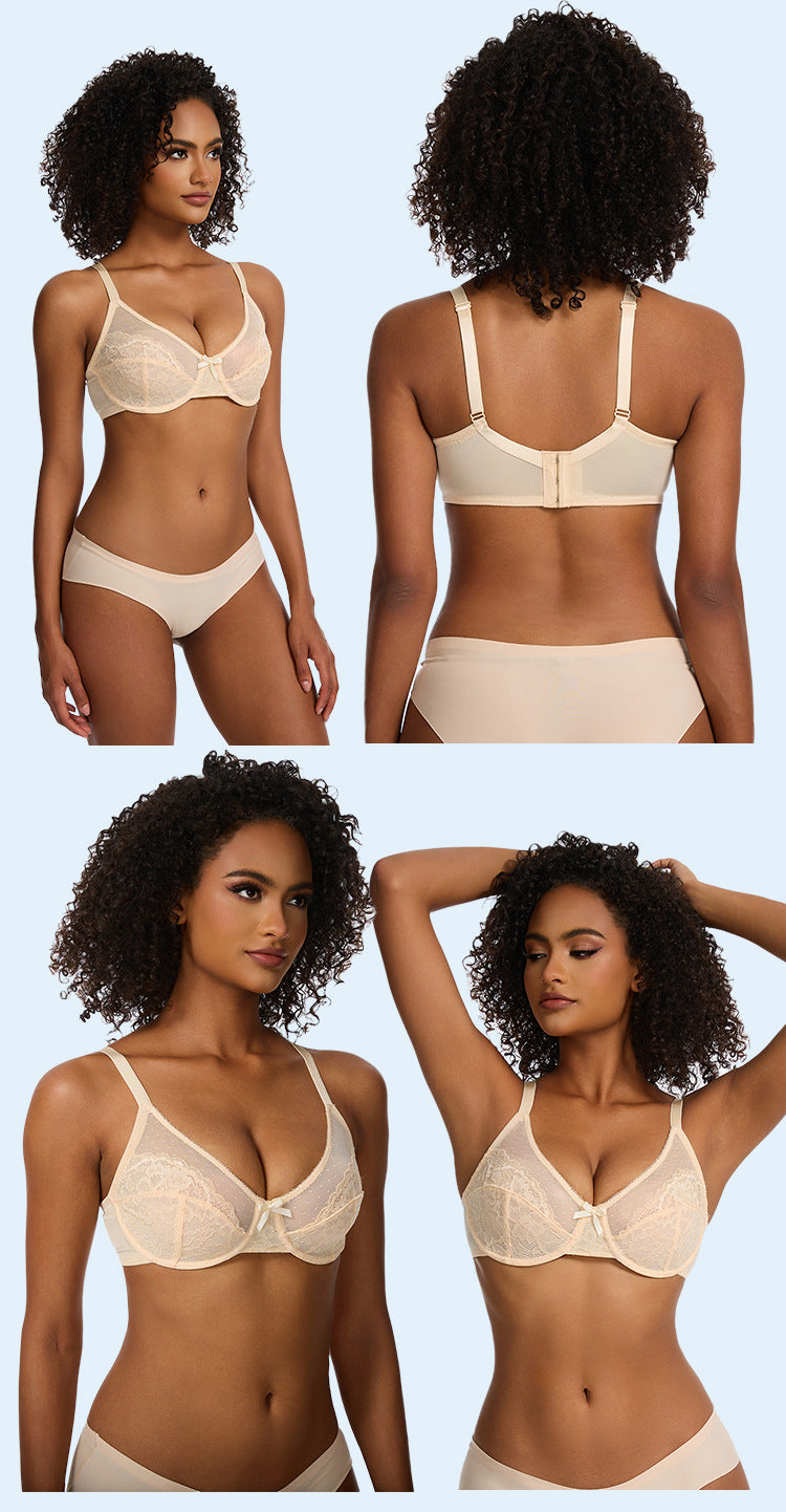 Push-up breathable mesh and nylon bras - image 3