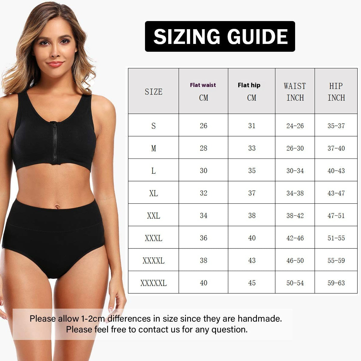 Plus-size high-waisted seamless shaping cotton briefs - image 1