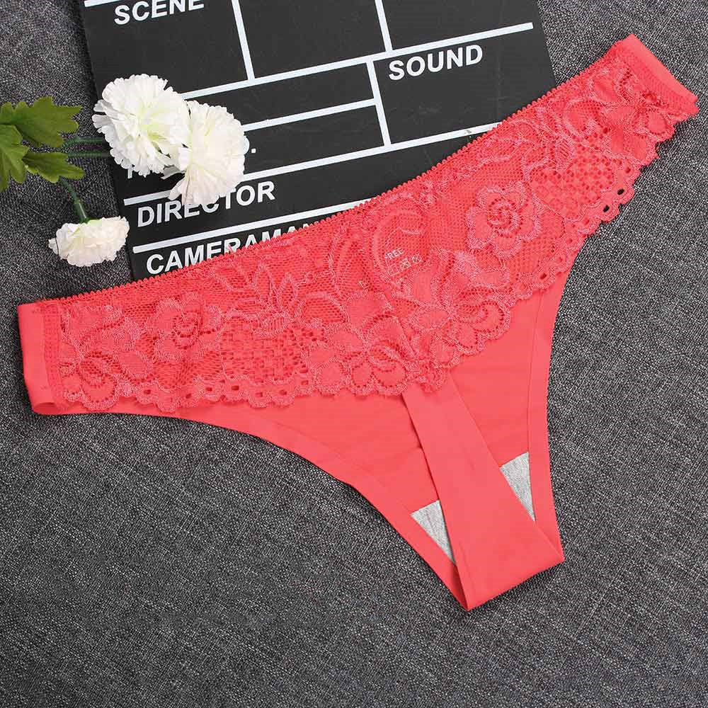 Elegant lace and cotton lingerie briefs - image 3