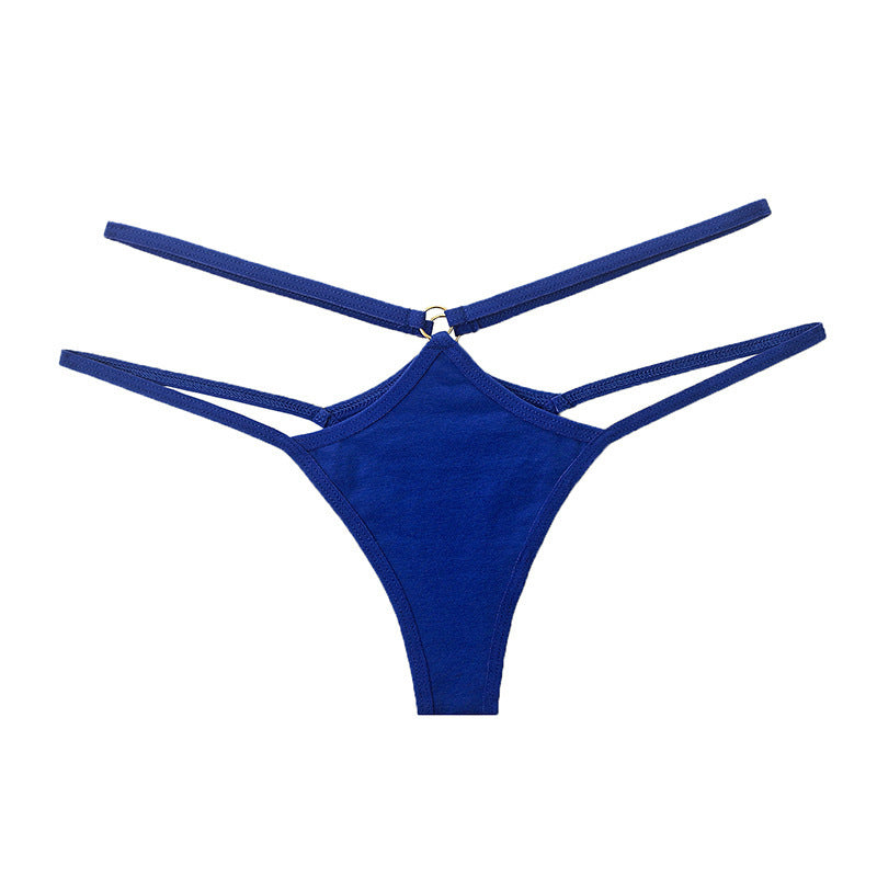 Low-waisted sheer cotton lingerie briefs - image 4