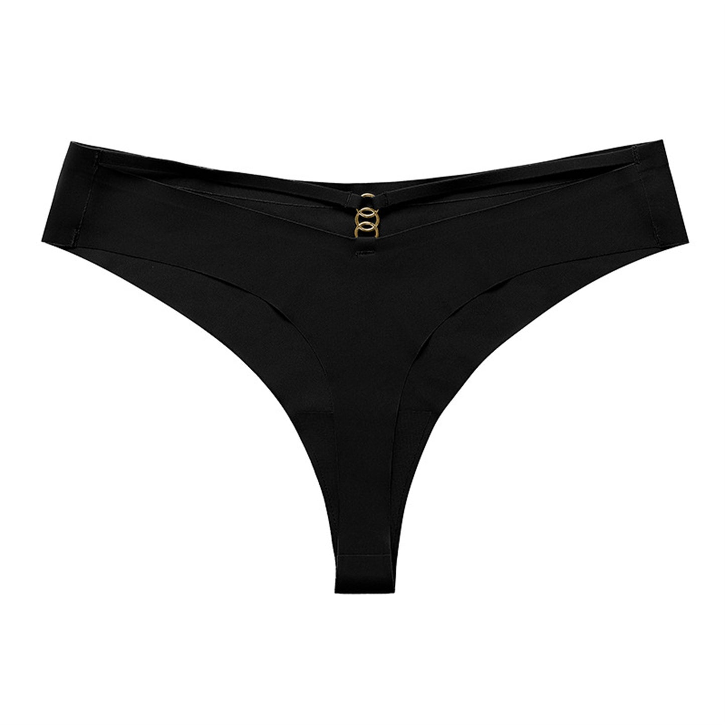 Low-waisted seamless breathable ice silk lingerie bodysuits