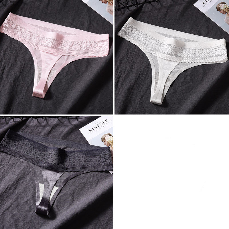 Elegant cotton and silk lingerie briefs