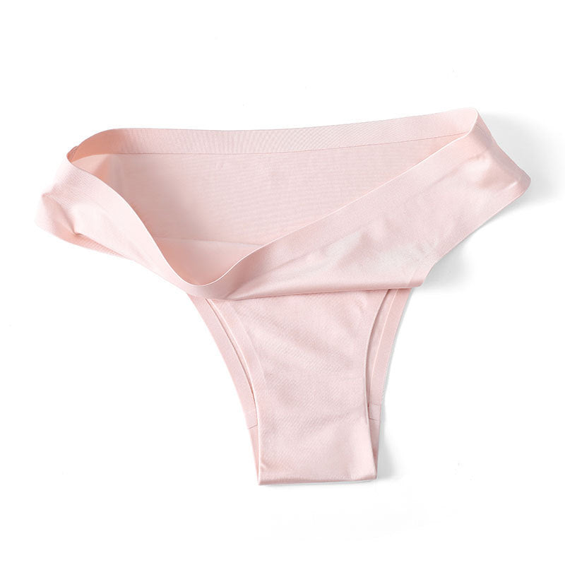 Low-waisted seamless breathable cotton lingerie briefs - image 1