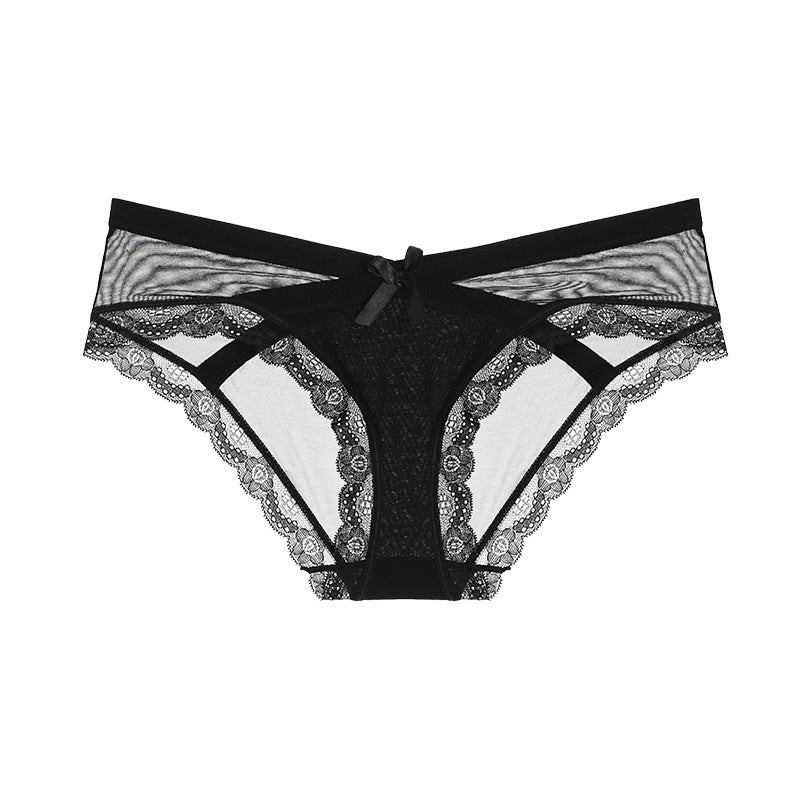 Sheer mesh and nylon lingerie briefs - image 1
