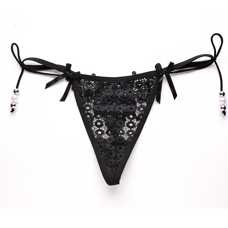 Low-waisted sheer adjustable nylon lingerie briefs - image 3