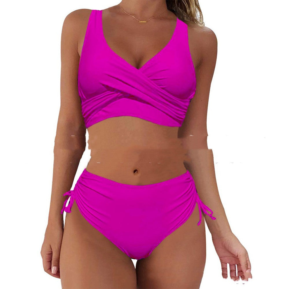 Stylish polyester and spandex bikini sets