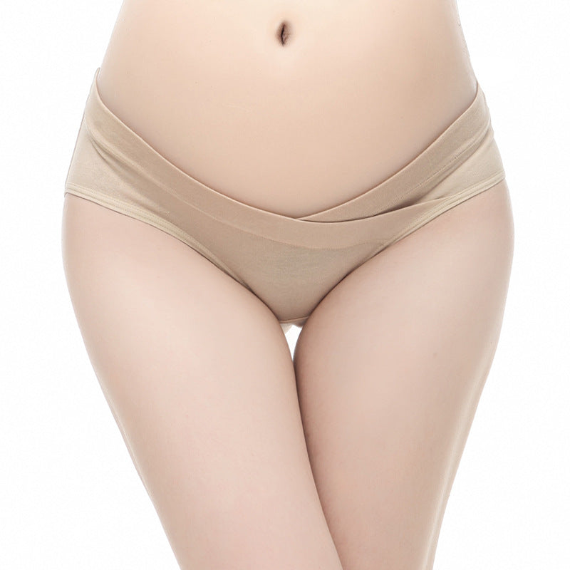 Low-waisted breathable cotton lingerie briefs