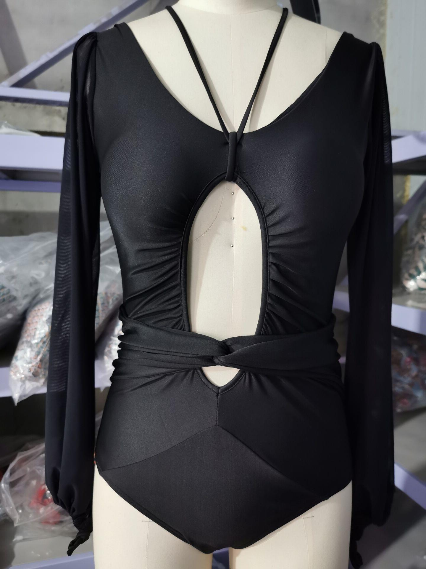 Elegant feminine polyester lingerie bodysuits