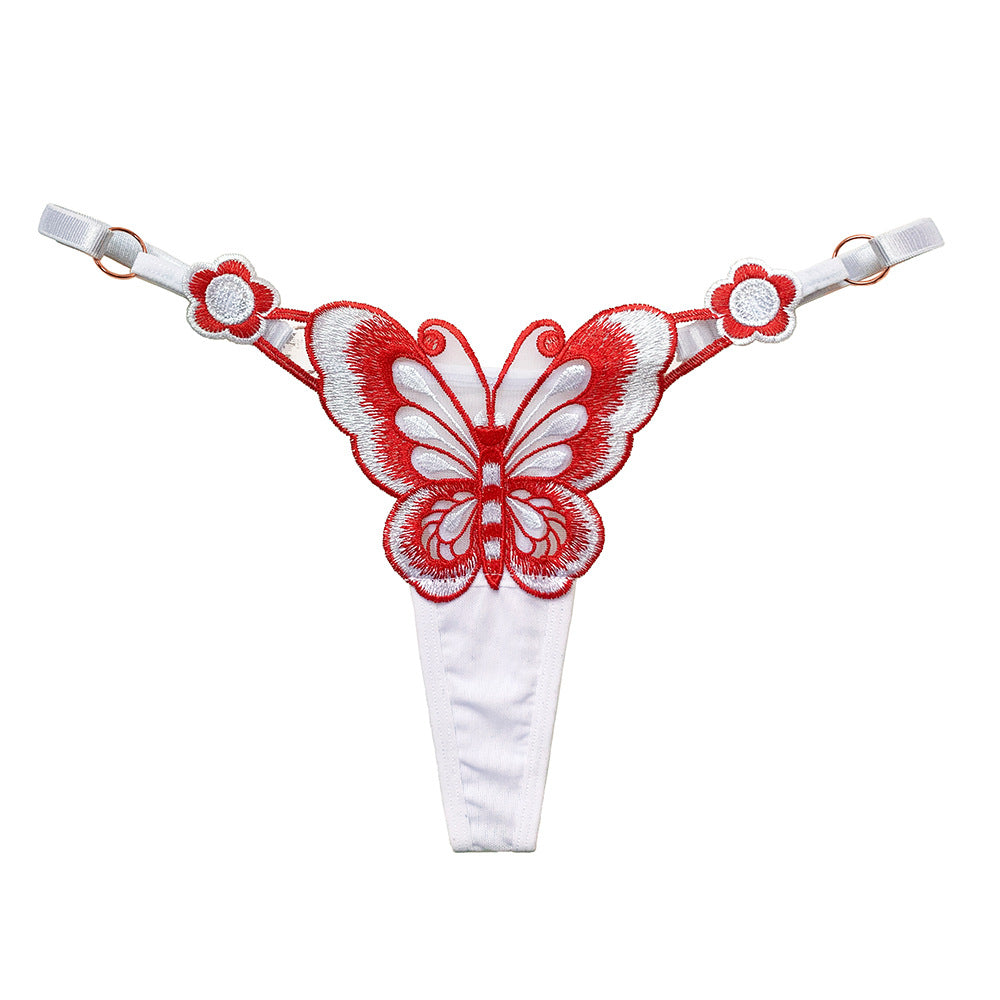 Low-waisted seamless nylon lingerie briefs