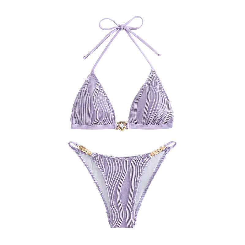 Backless polyester bikini sets - image 1