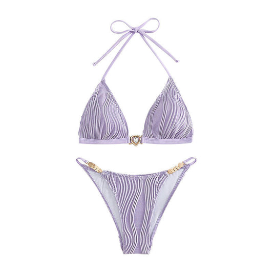 Backless polyester bikini sets - image 1