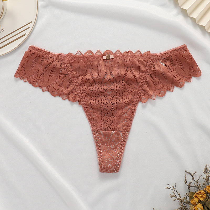 Seamless breathable lace lingerie briefs - image 2