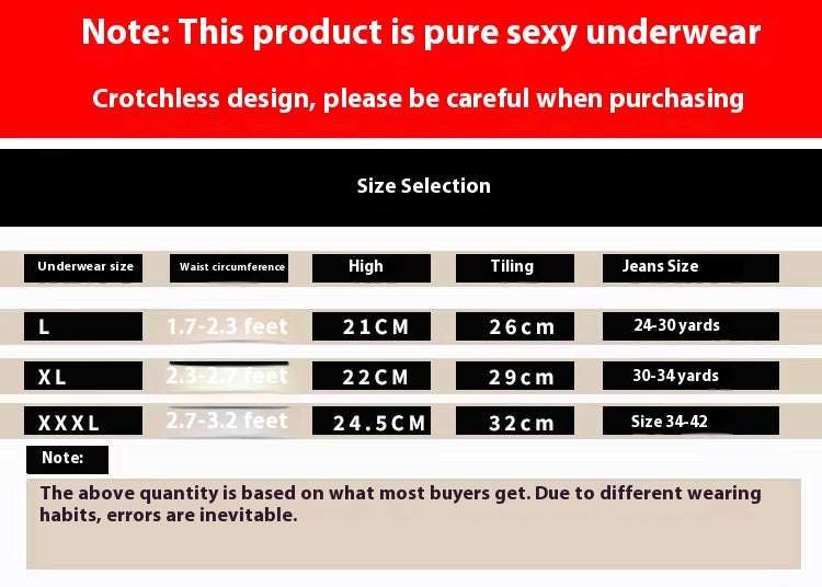 Seamless crotchless sheer mesh lingerie briefs - image 1