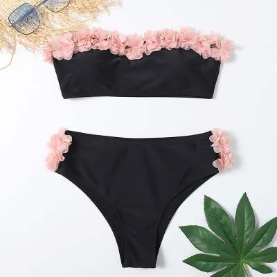 Stylish lace and nylon bikini sets - image 1