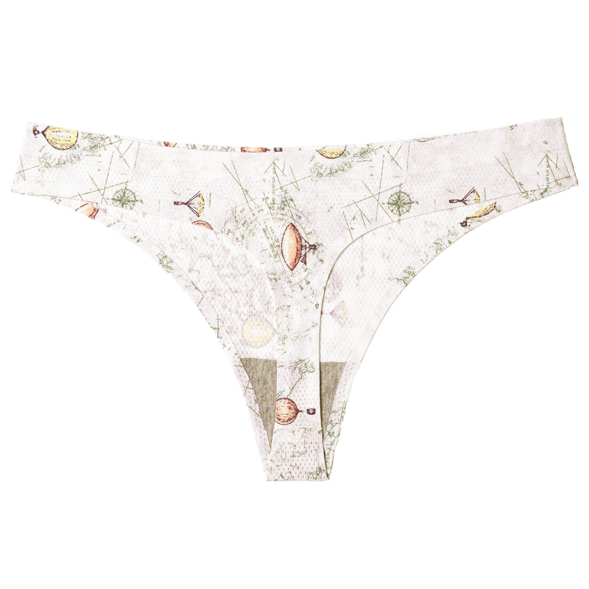 Low-waisted seamless floral cotton lingerie briefs