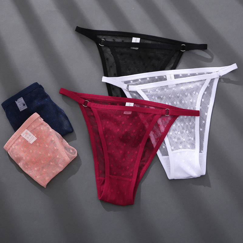 Elegant lace and cotton lingerie briefs - image 2