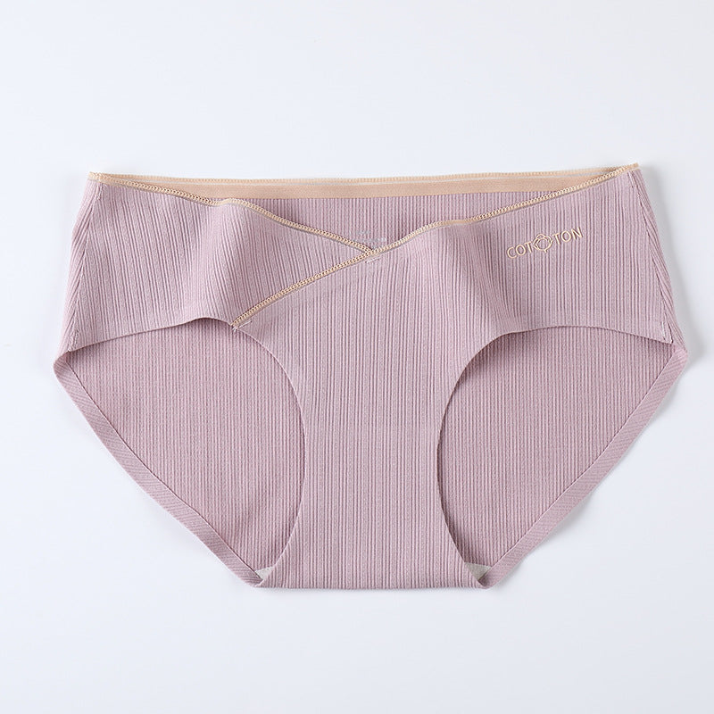 Low-waisted seamless cotton and silk lingerie briefs - image 3
