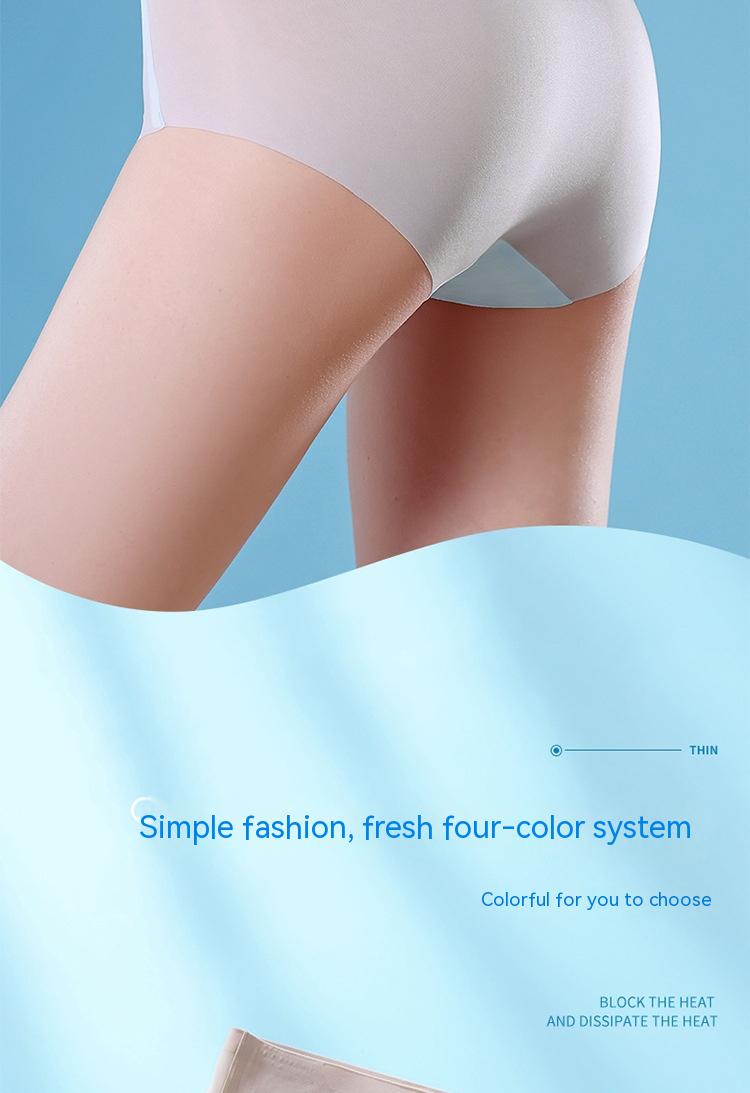 High-waisted seamless shaping silk lingerie briefs - image 3