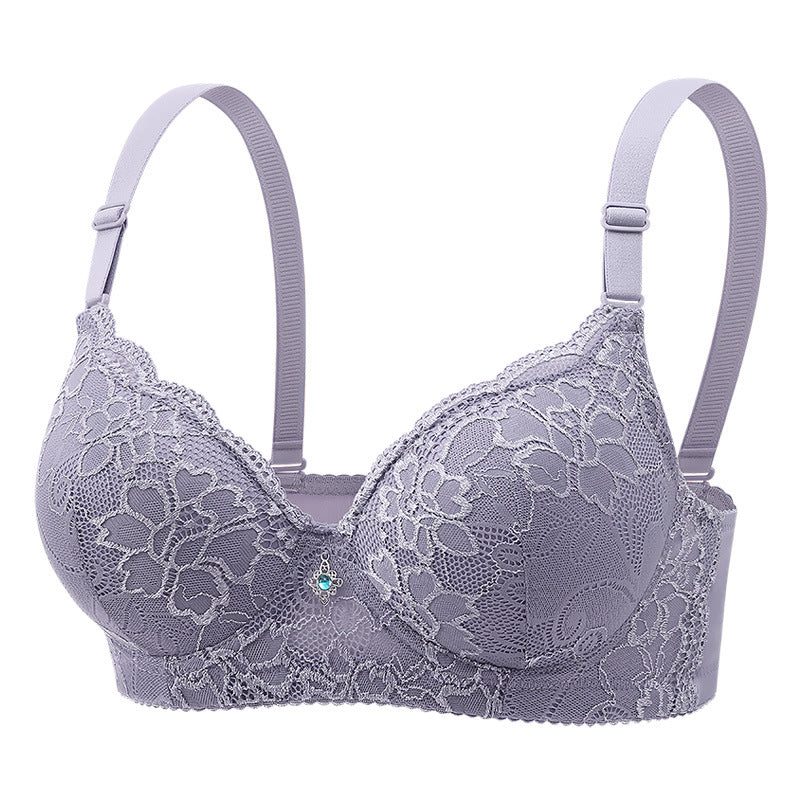 Push-up breathable shaping lace and polyester bras