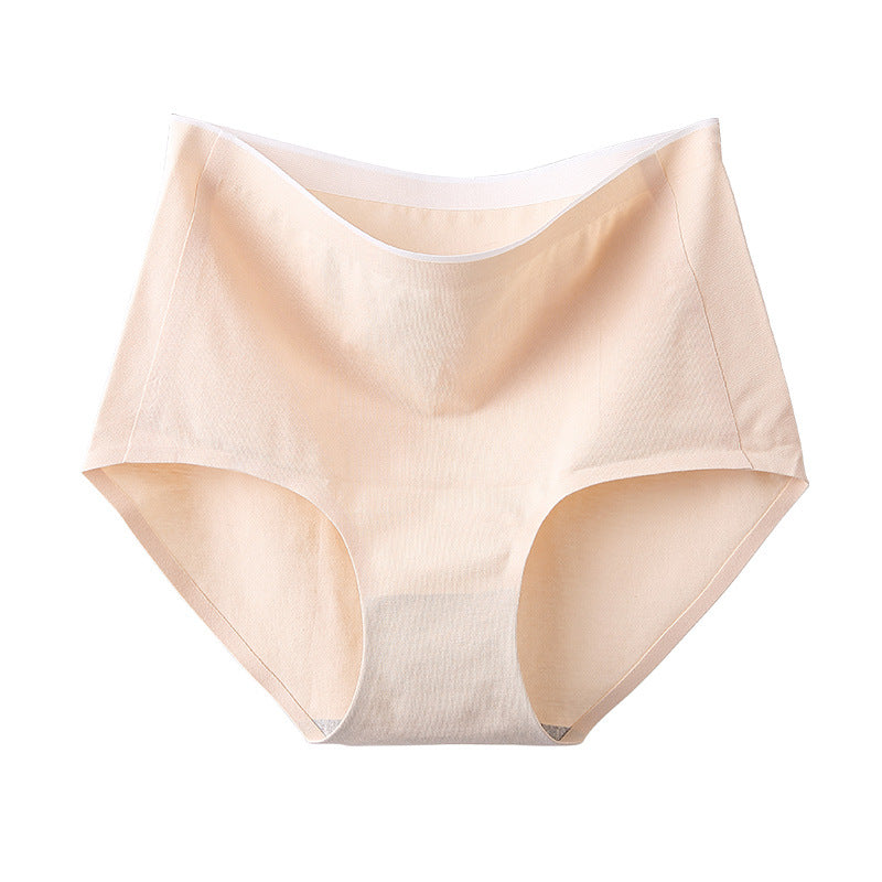 Elegant high-waisted cotton lingerie briefs